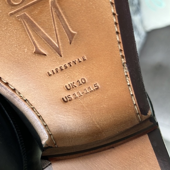 3DM New Black Mens Lace Up Dress Shoes US 11/11.5 - Picture 3 of 5